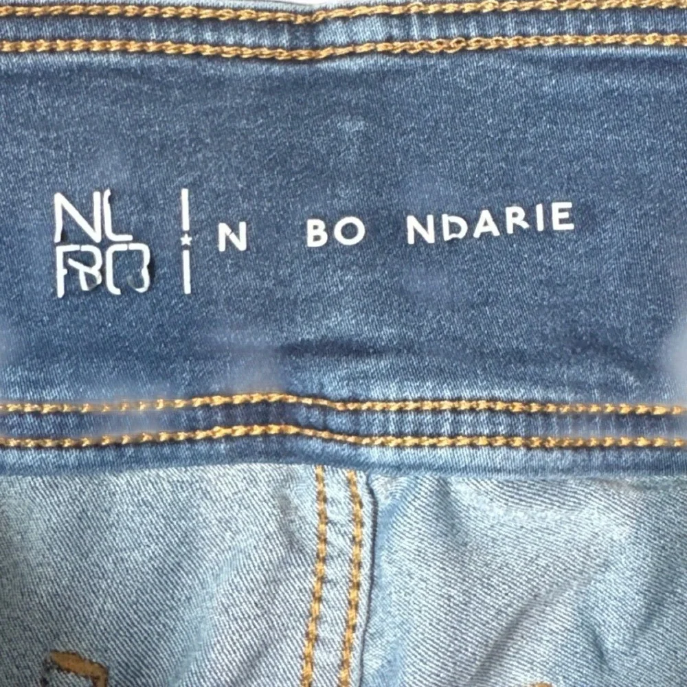 NLB‎ N BOUNDARIE Womens High Rise Double Button Skinny Jeans Blue Size 11